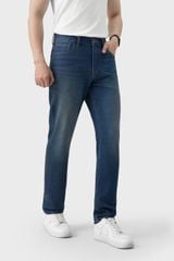Quần Jean Nam Ống Đứng Premium Denim - Form Chuẩn, Lịch Lãm Đa Phong Cách