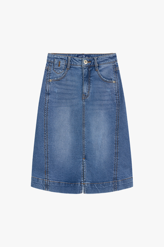 Chân Váy Jean Dài Juyp Nữ Dáng A