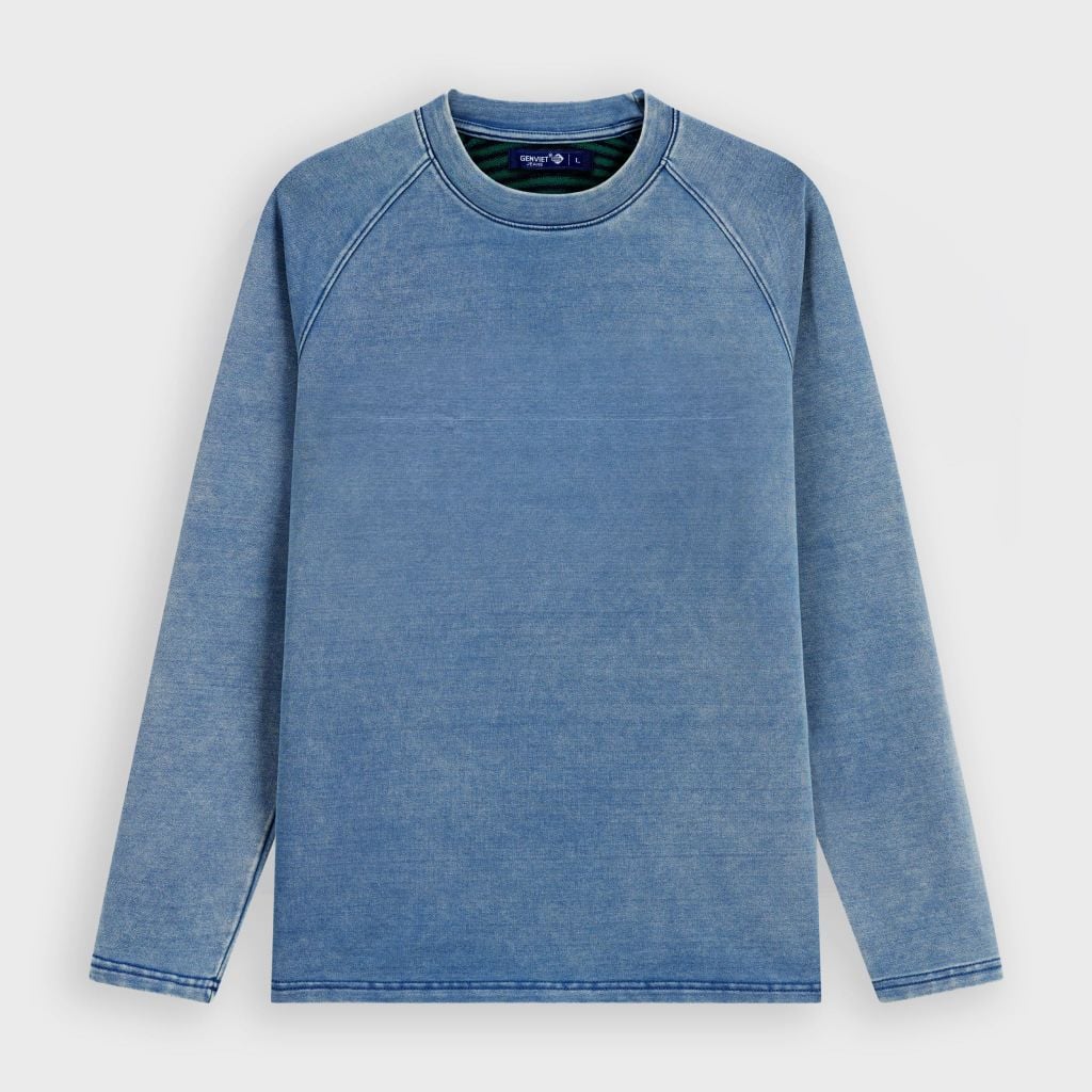 Áo Thun Dài Tay Nam Cotton Denim