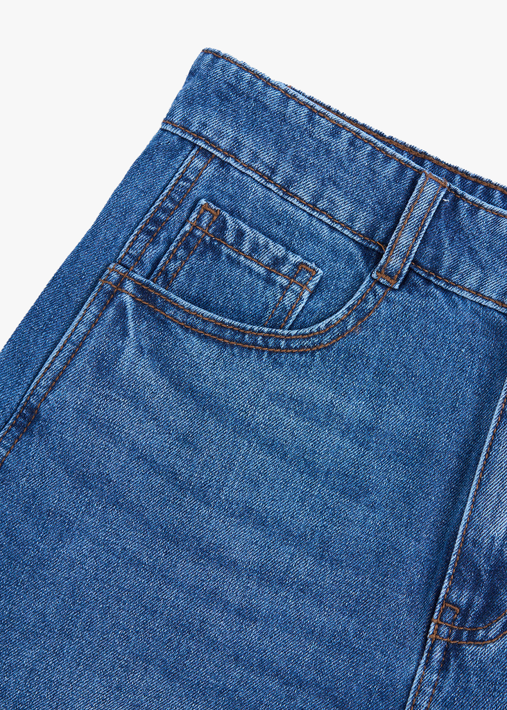 Quần Sooc Jeans Nữ Dáng A