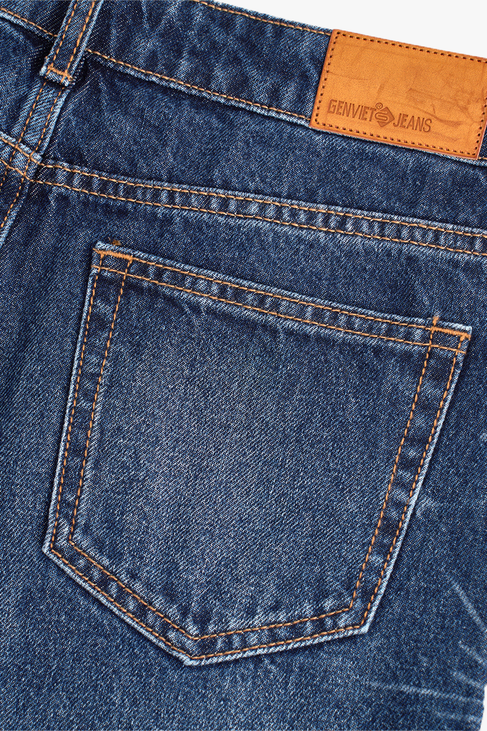 Quần Dài Jeans Nữ Suông Vừa