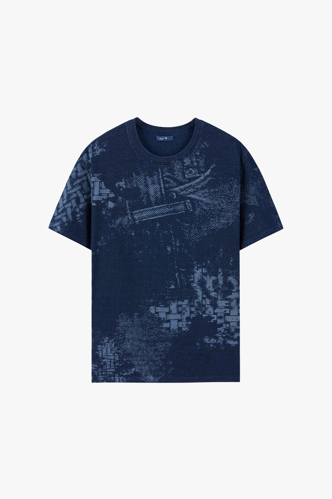 Áo Thun Nam Premium Denim Jersey - Họa Tiết Graphic Cực Chất, Mềm Mát
