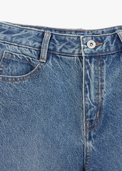 Quần Jean Nữ Ống Rộng Cạp Cao Luxury Denim - Phong Cách Trẻ Trung