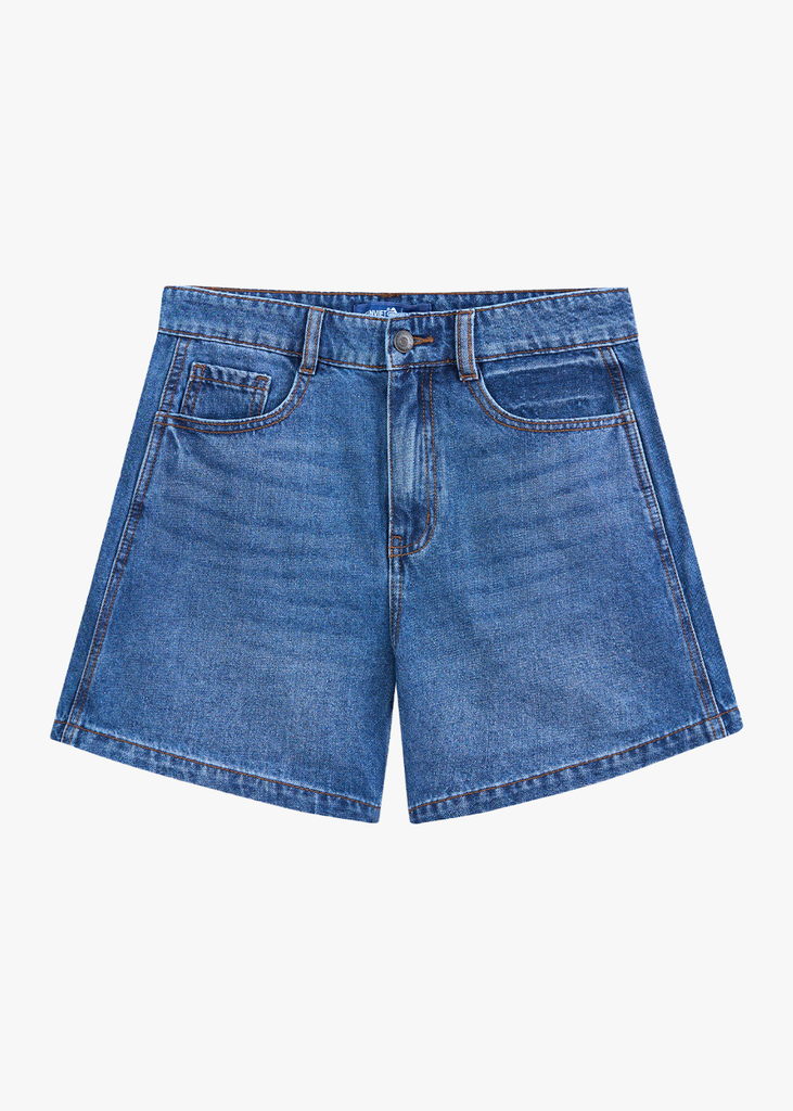 Quần Sooc Jeans Nữ Dáng A