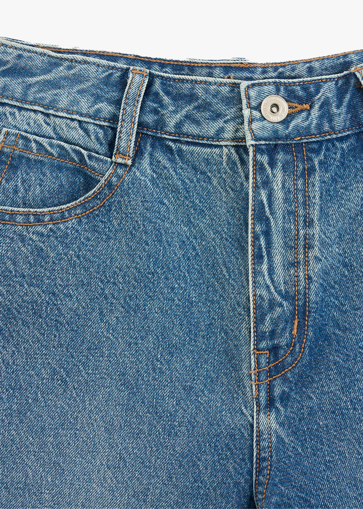 Quần Jean Nữ Ống Rộng Cạp Cao Luxury Denim - Phong Cách Trẻ Trung