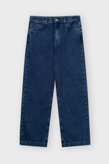Quần Jean Nữ Ống Suông Denim Cotton Cao Cấp - Cạp Chun Co Giãn Thoải Mái, Hack Dáng