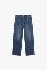 Quần Dài Jeans Nữ Suông Vừa