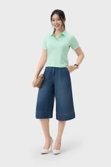 Quần Ngố Jean Nữ Dáng Lửng Form Đứng - Thoải Mái Năng Động Cả Ngày