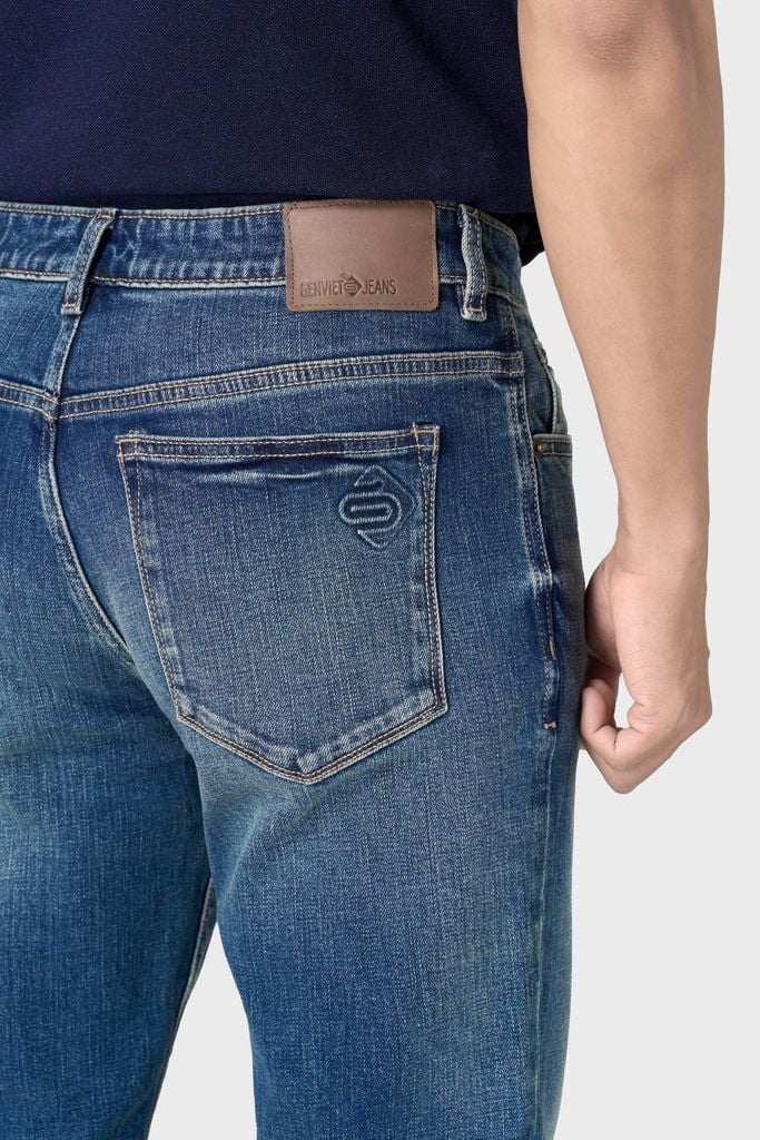 Quần Jean Nam Ống Col Đứng – Cotton 100% Mềm Mịn, Thoáng Mát
