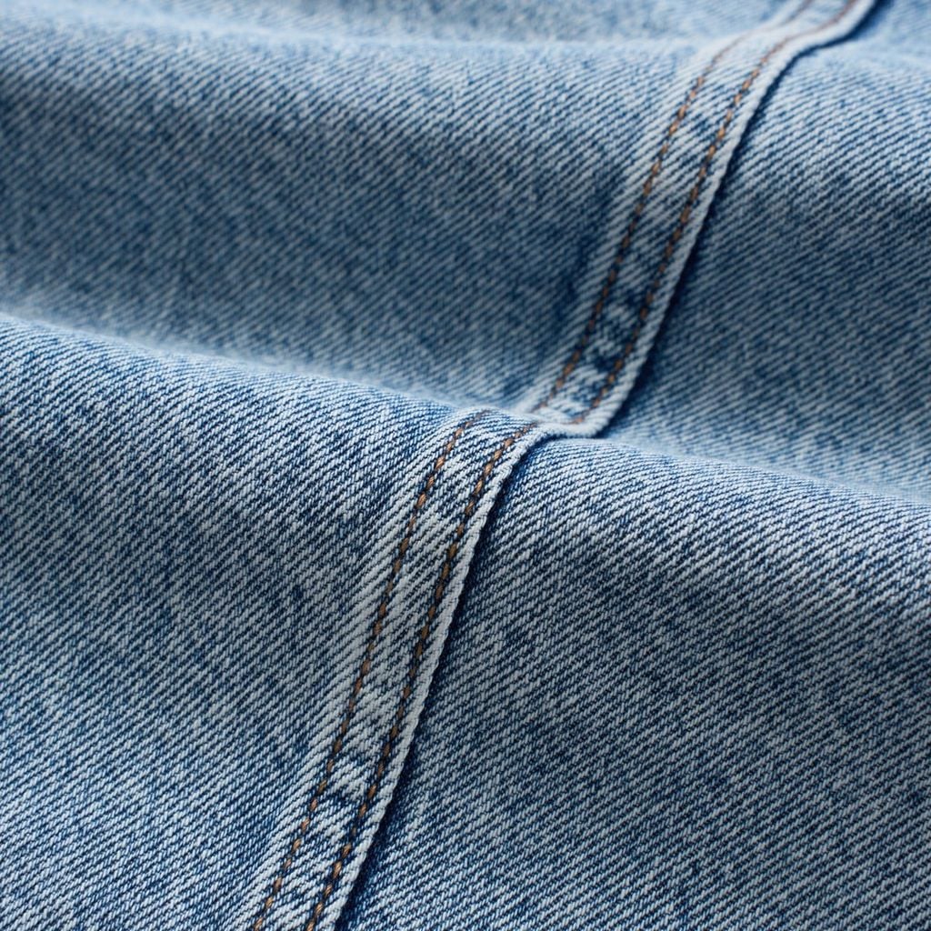 Áo Khoác Jean Nữ Croptop Cotton Denim Cao Cấp Xanh Chàm - Hack Dáng Thời Thượng Tôn Chiều Cao
