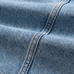 Áo Khoác Jean Nữ Croptop Cotton Denim Cao Cấp Xanh Chàm - Hack Dáng Thời Thượng Tôn Chiều Cao