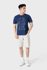 Áo Thun Nam Cổ Tròn Denim Knit Thượng Hạng - Mềm Mát Cá Tính