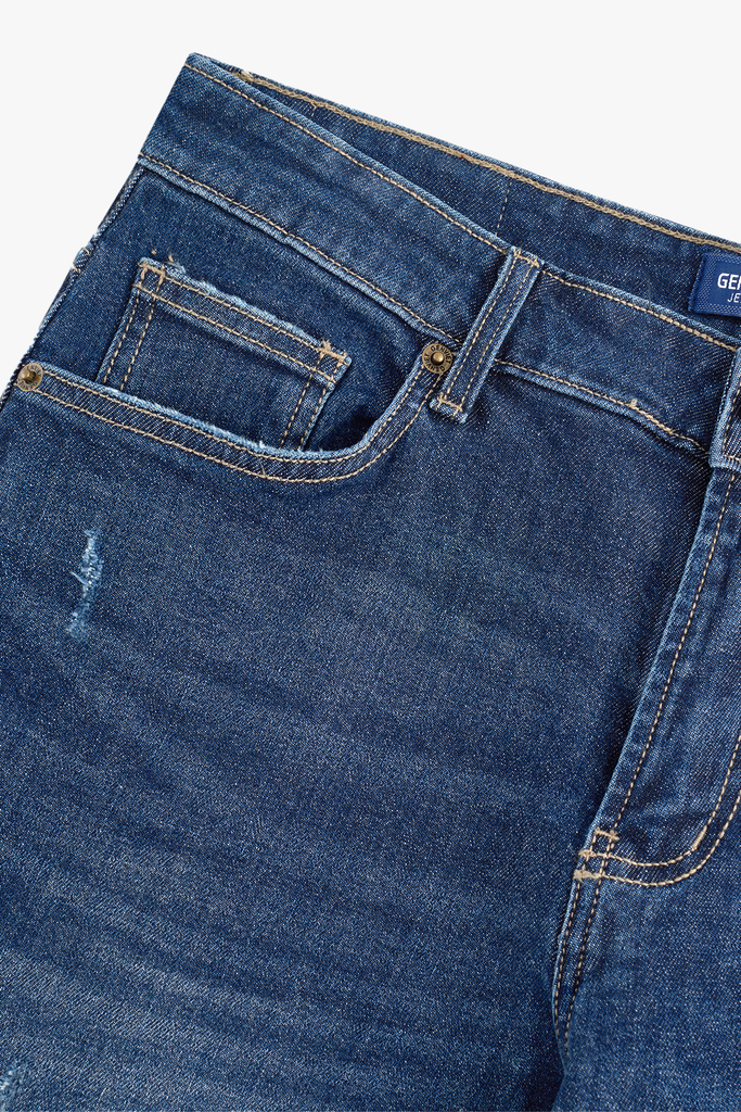 Quần Jean Nam Form Col Đứng - Vải Jeans Chéo Bền Chắc