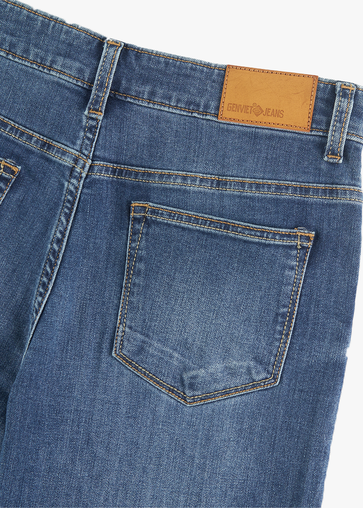 Quần Jean Nữ Form Suông Vảy – Dáng Thon Gọn, Che Khuyết Điểm Tinh Tế