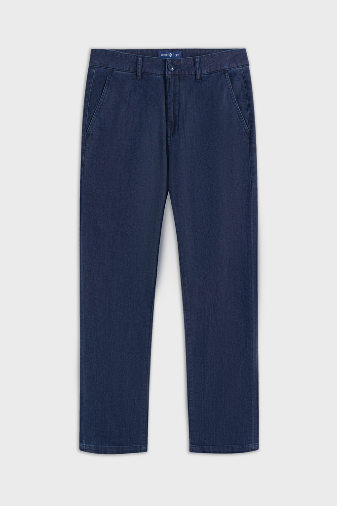 Quần Tây Denim Nam Ống Đứng Denim Cotton Cao Cấp - Chuẩn Form Công Sở Lịch Lãm