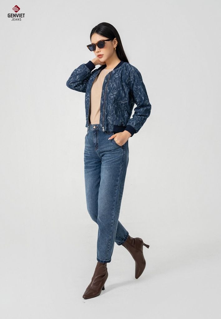 Áo Khoác Jeans Nữ 1 Lớp
