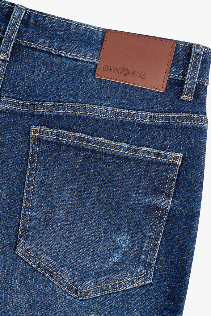 Quần Jean Nam Form Col Đứng - Vải Jeans Chéo Bền Chắc