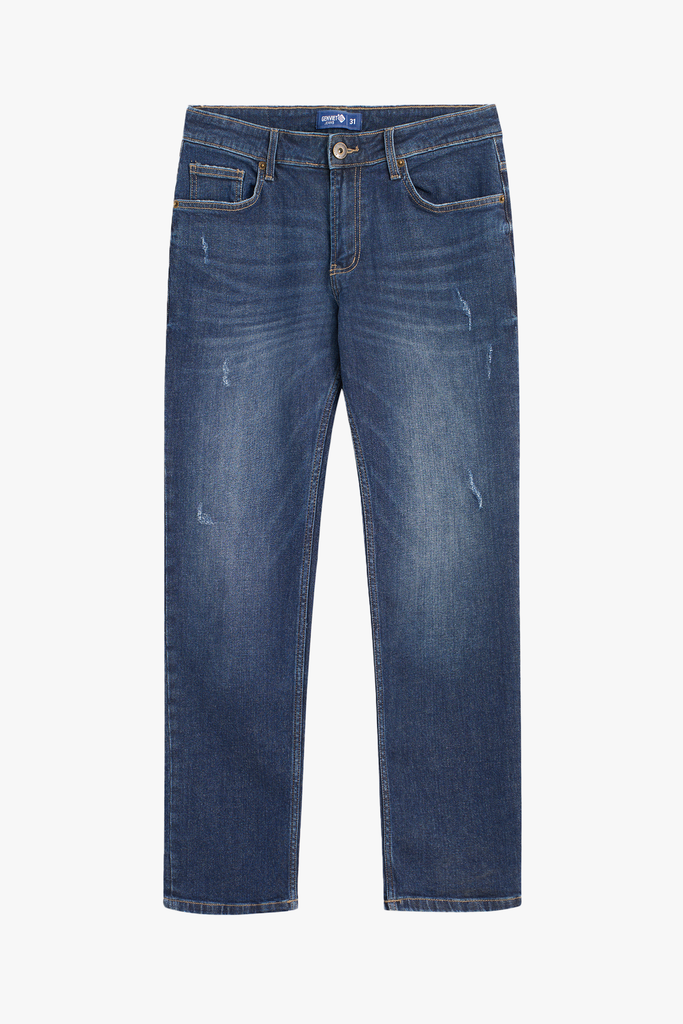 Quần Jean Nam Form Col Đứng - Vải Jeans Chéo Bền Chắc