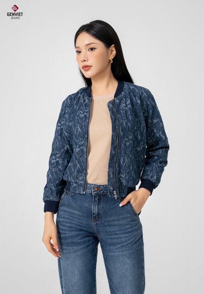 Áo Khoác Jeans Nữ 1 Lớp
