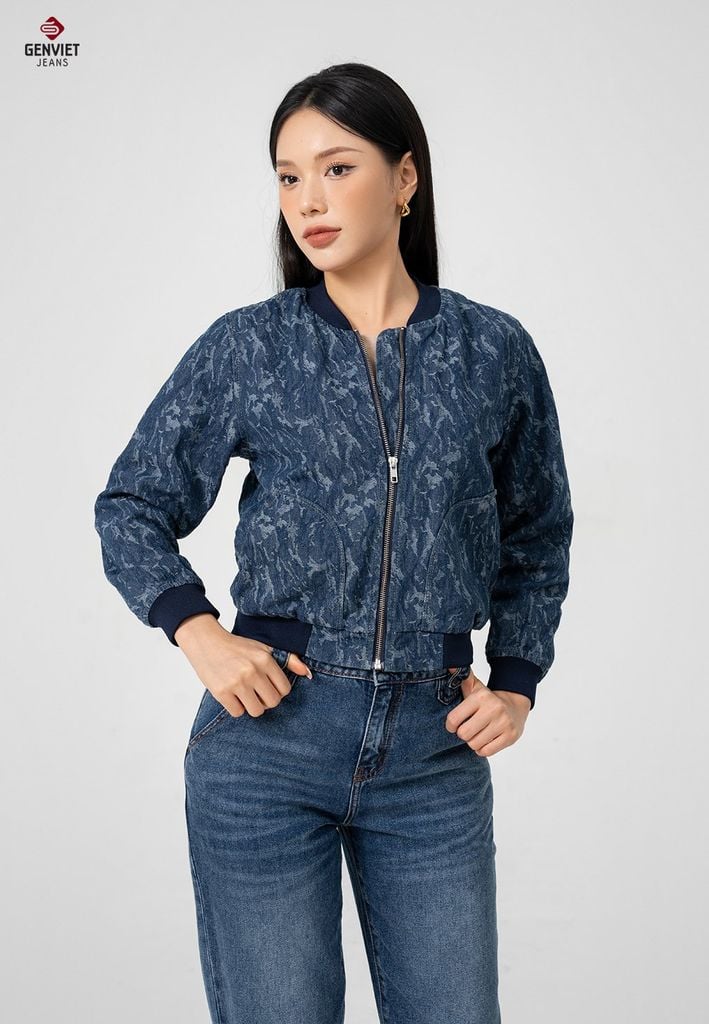 Áo Khoác Jeans Nữ 1 Lớp