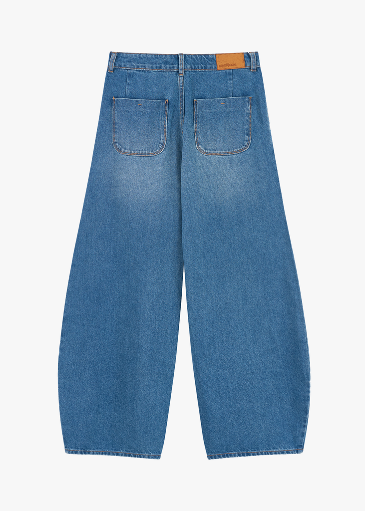 Quần Jeans Nữ Ống Thùng