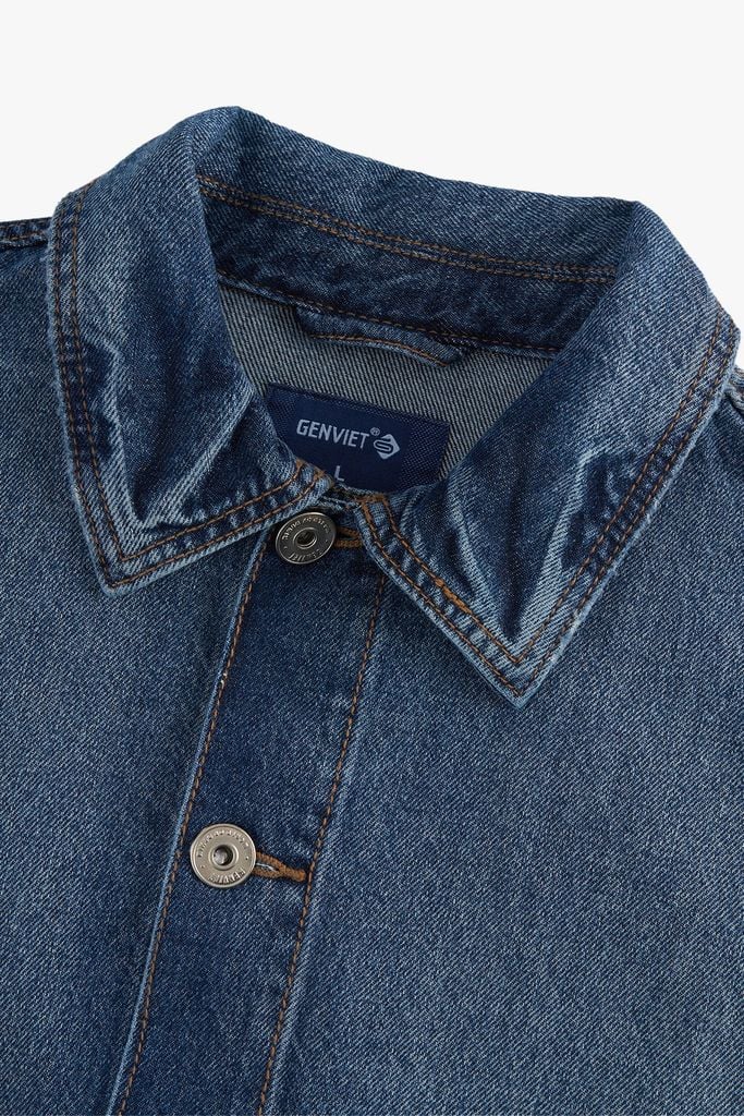 Áo Khoác Jean Bò Nam Form Suông