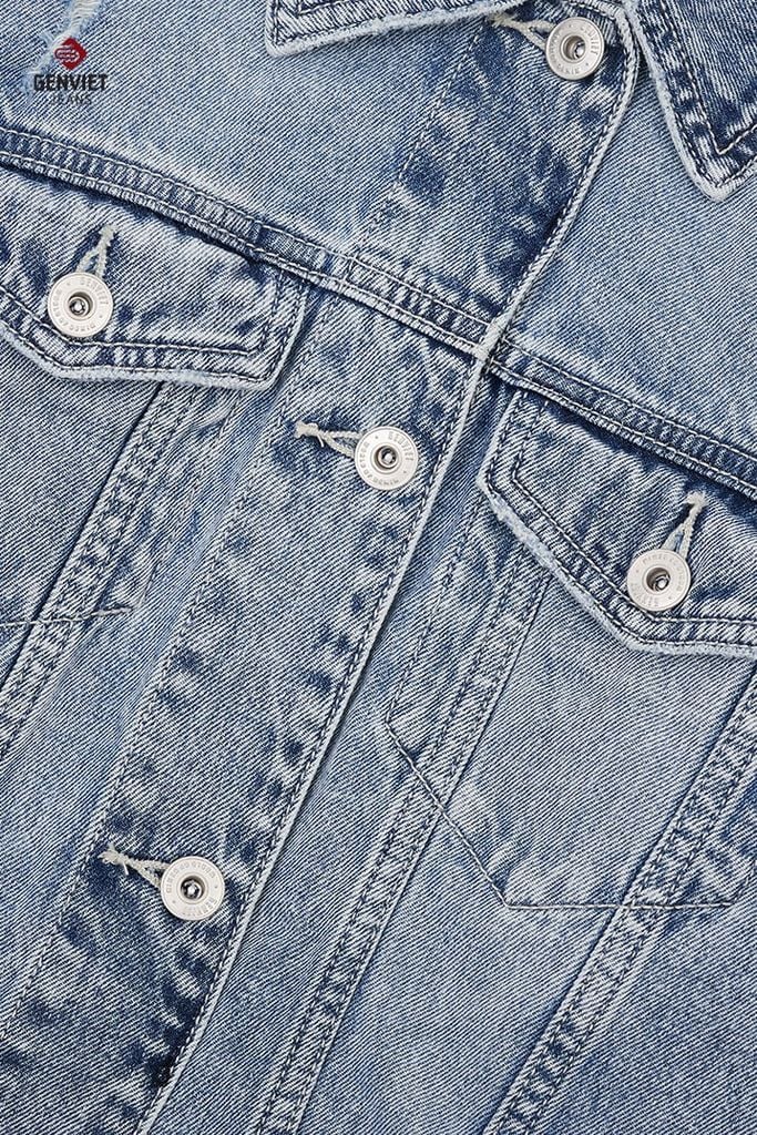 Áo Khoác Jean Nữ 1 Lớp - Basic Trẻ Trung & Cá Tính