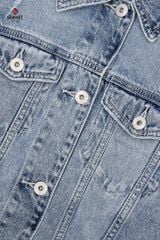 Áo Khoác Jean Nữ 1 Lớp - Basic Trẻ Trung & Cá Tính