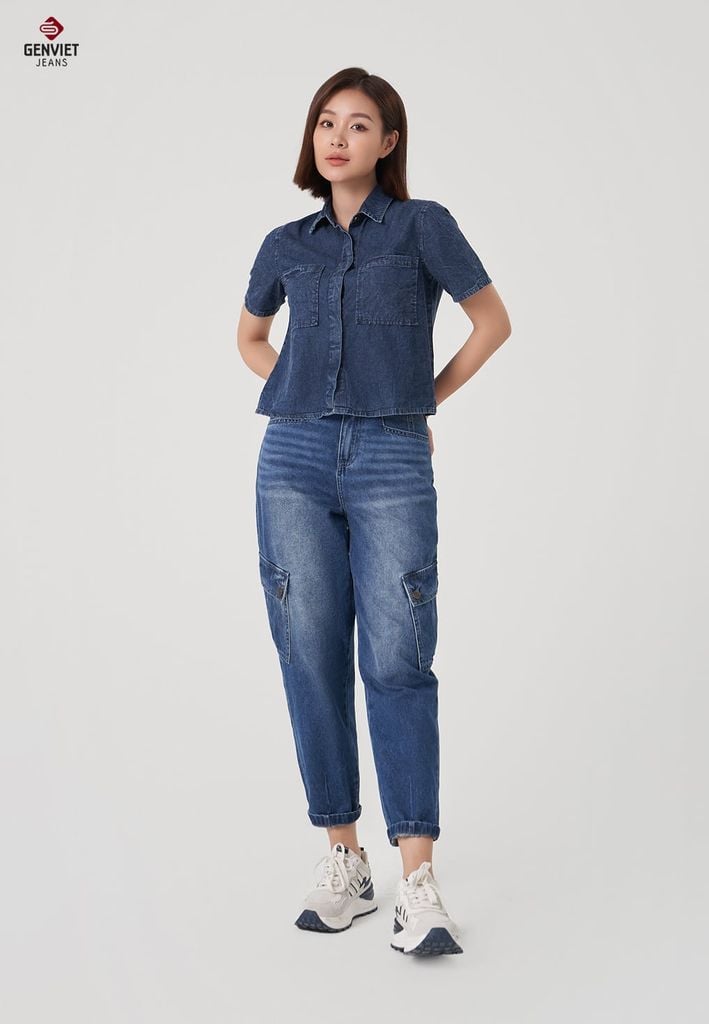 Quần Jeans Nữ Dáng Baggy