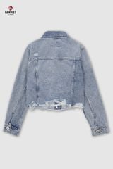 Áo Khoác Jean Nữ 1 Lớp - Basic Trẻ Trung & Cá Tính