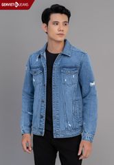 Áo Khoác Jeans 1 Lớp Nam