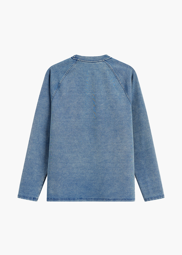 Áo Thun Dài Tay Nam Cotton Denim