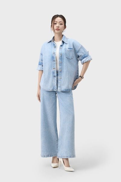Set Denim Công Sở Nữ