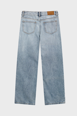 Quần Jean Nữ Ống Suông Denim Thượng Hạng Xanh Chàm - Che Khuyết Điểm Tôn Dáng