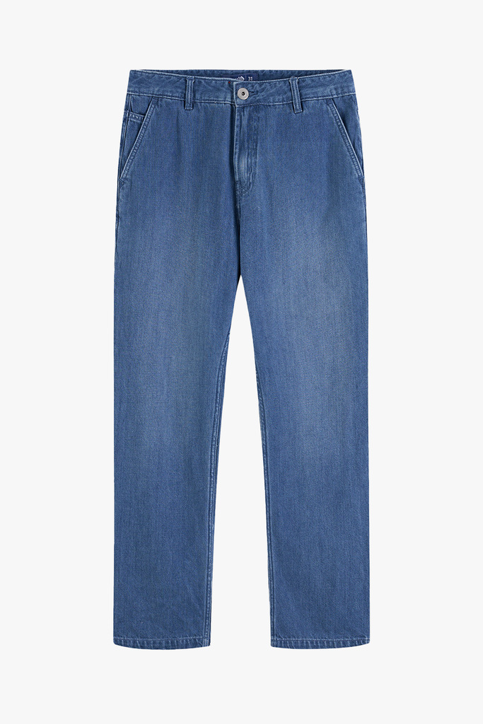 Quần Denim Nam Ống Đứng Basic Soft-Touch Denim - Êm Ái, Giữ Form Tuyệt Đối