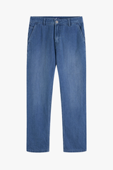 Quần Denim Nam Ống Đứng Basic Soft-Touch Denim - Êm Ái, Giữ Form Tuyệt Đối