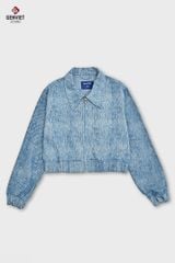Áo Khoác Jeans Nữ  Bomber