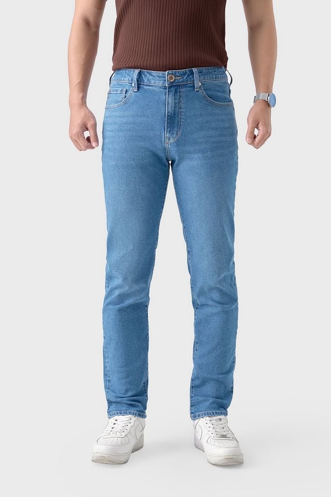 Quần Jean Nam Slim Ôm Vừa - Co Giãn 4 Chiều