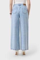 Quần Jean Nữ Ống Rộng Cạp Cao Luxury Denim - Phong Cách Trẻ Trung