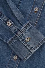 Áo Sơ Mi Jean Nữ Dài Tay Form Suông