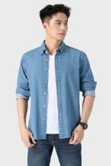Áo Sơ Mi Nam Suông Vừa Denim Cao Cấp - Trẻ Trung, Nam Tính