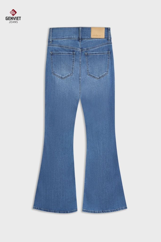 Quần Dài Jeans Nữ Ống Vảy