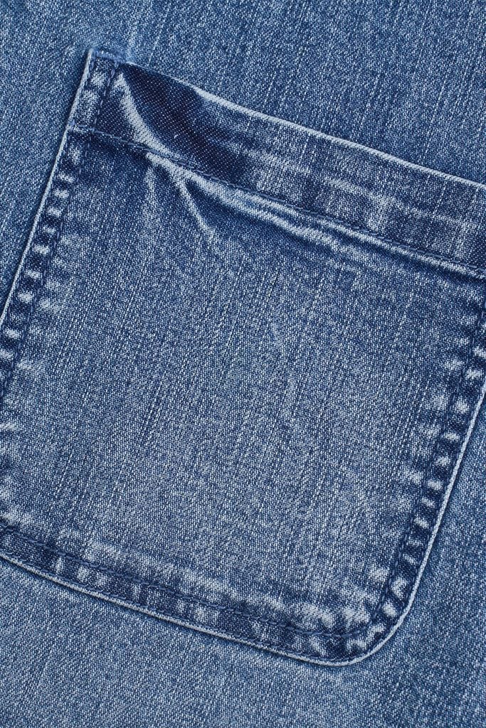 Áo Sơ Mi Jean Nam Dài Tay Form Ôm