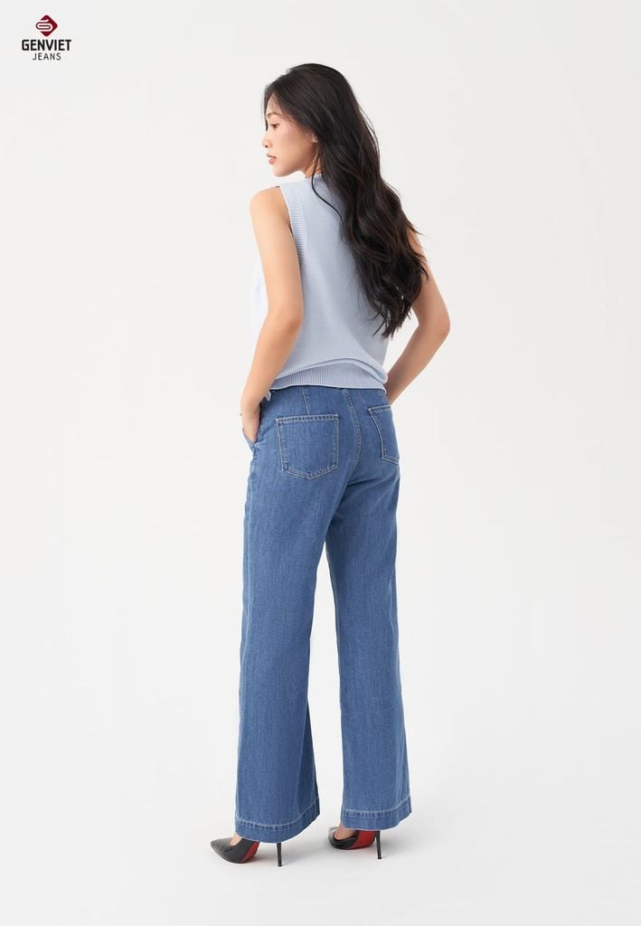 Quần Jeans Nữ Ống Vảy