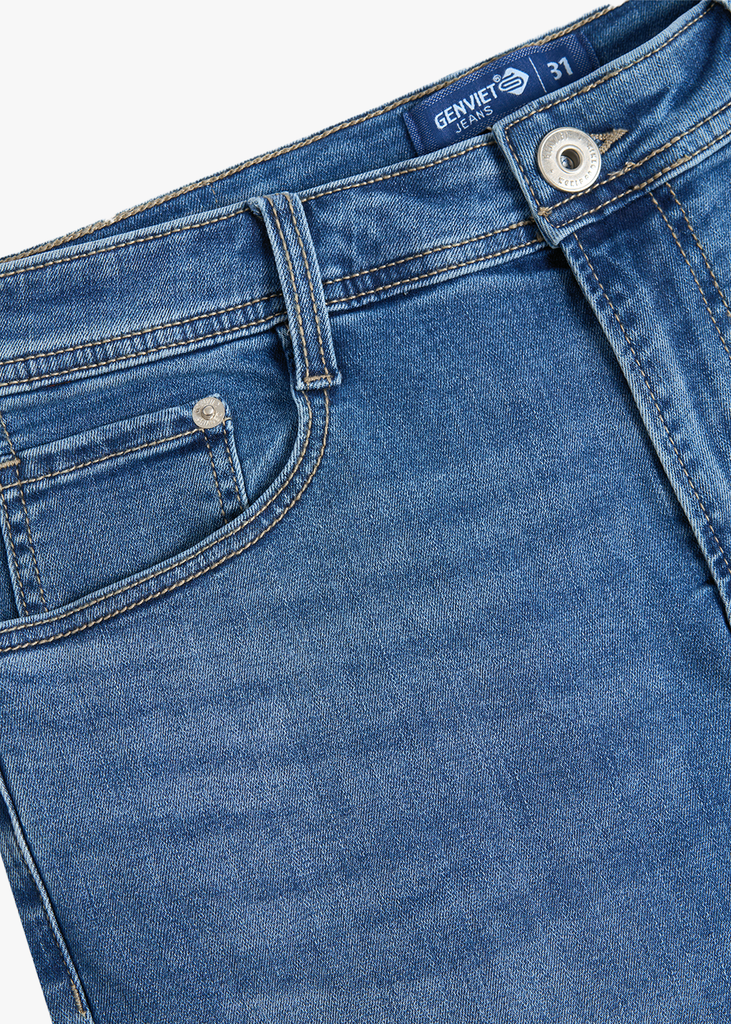 Quần Jean Nam Ống Col Đứng 08921