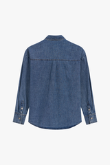 Áo Sơ Mi Jean Nữ Dài Tay Form Suông