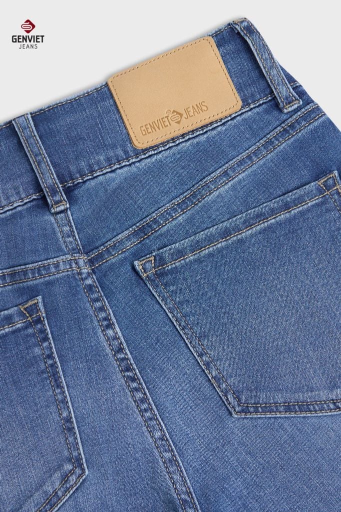Quần Dài Jeans Nữ Ống Vảy