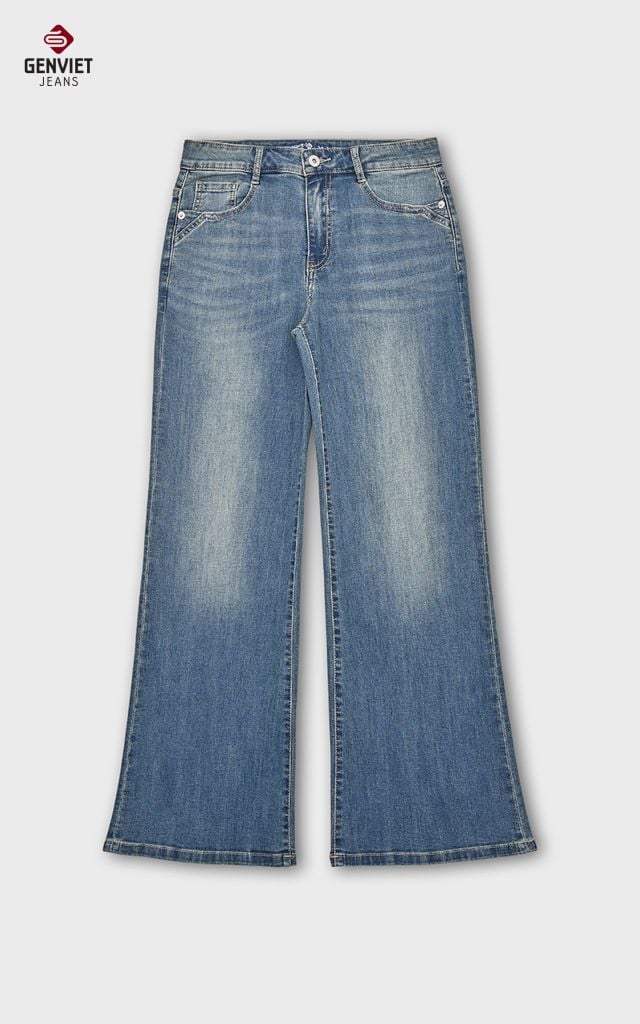 Quần Jeans Nữ Ống Vảy