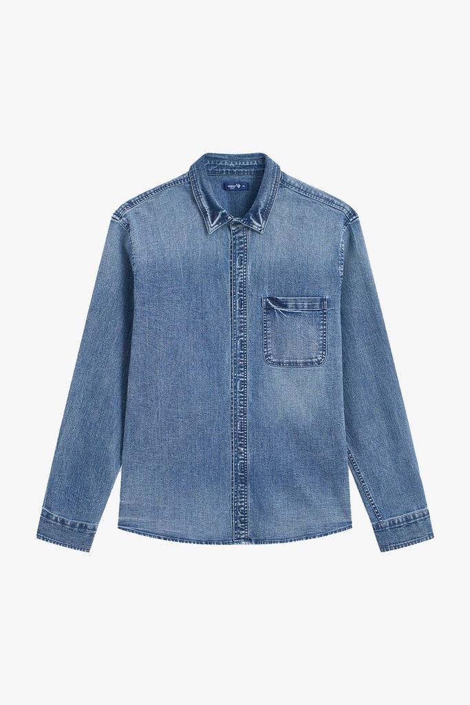 Áo Sơ Mi Jean Nam Dài Tay Form Ôm