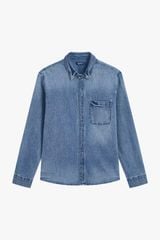 Áo Sơ Mi Jean Nam Dài Tay Form Ôm